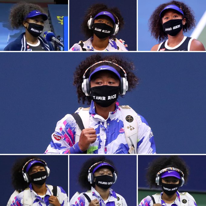 Naomi Osaka wear seven masks during US Open